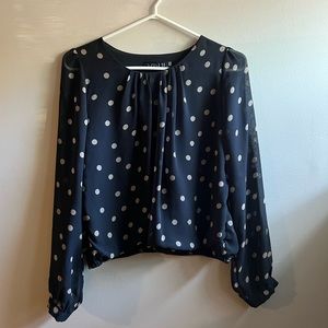 Chiffon Polka Dot Blouse